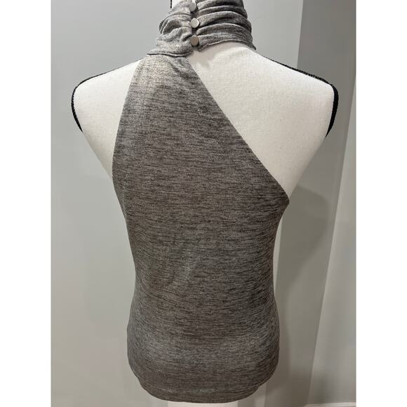 Free People Asymmetrical Metallic Halter Top Size M + Branded Tote Bag - Picture 6 of 15